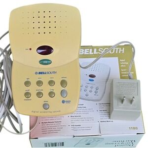 BellSouth 1188 Digital Answering System Vintage Cream Telephone Machine Boxed